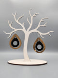 Holz-Ohrringe Tropfen