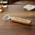 Flaschenöffner mit Gravur - Holz mit Personalisierung