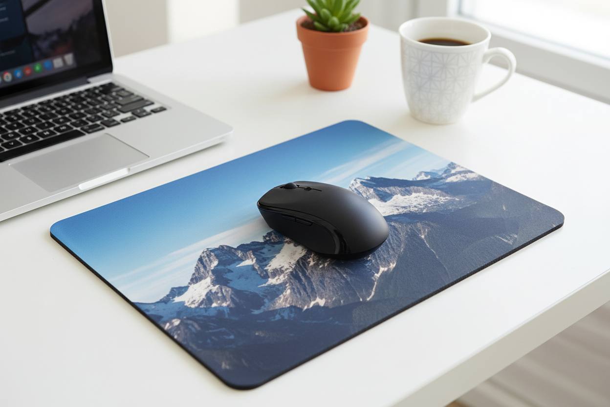 Podkładka pod mysz w kontekście biurka