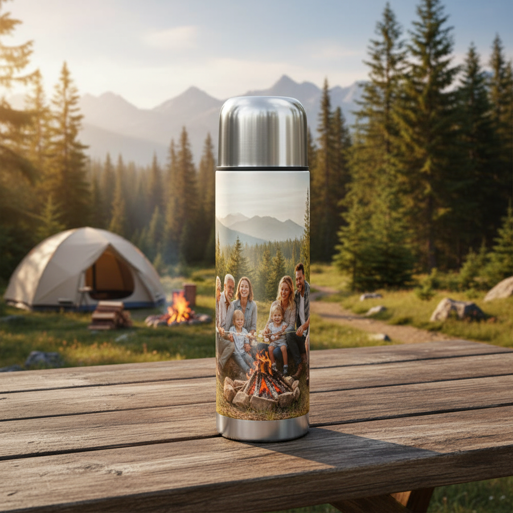 Personalisierte Thermoskanne 500ml mit Fotodruck